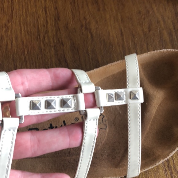 Betula/Birkenstock Cream Ankle Strap Sandals - Picture 6 of 7